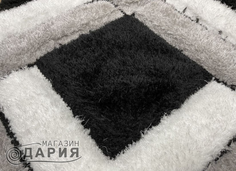 Тъкан килим 3D SHAGGY GRANDE 400 black